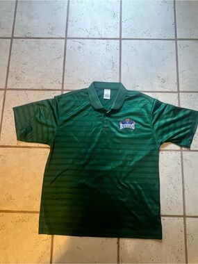 adidas Riverbend Striped Polo Shirt with Riverbend Bears Logo